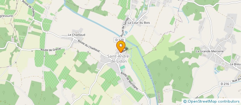 localisation de l'entreprise LE PHENIX  SAINT-ANDRE-DE-LIDON