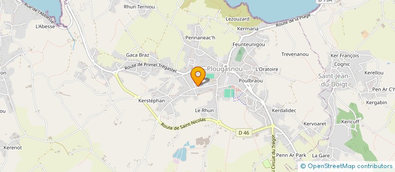 localisation de l'entreprise LE PHENIX  PLOUGASNOU