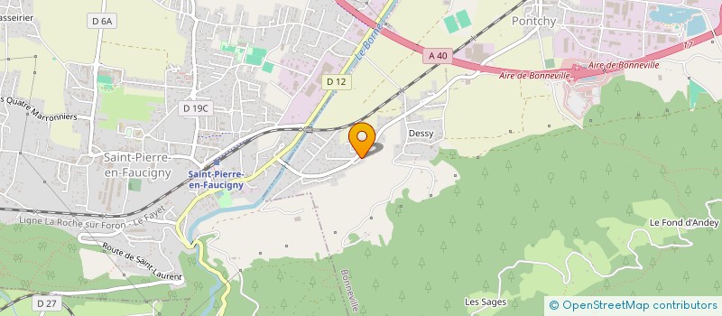 localisation de l'entreprise LE PHENIX  BONNEVILLE