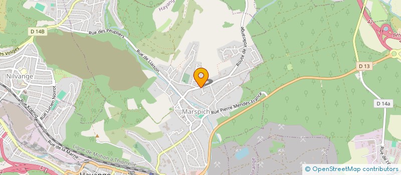 localisation de l'entreprise LE PHENIX  HAYANGE