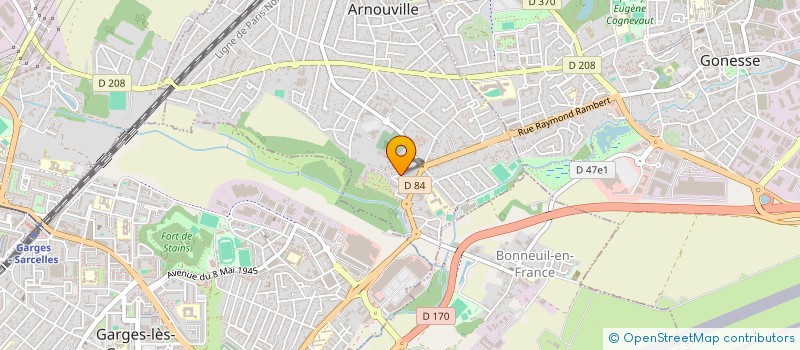 localisation de l'entreprise LE PHENIX BATIMENT à ARNOUVILLE