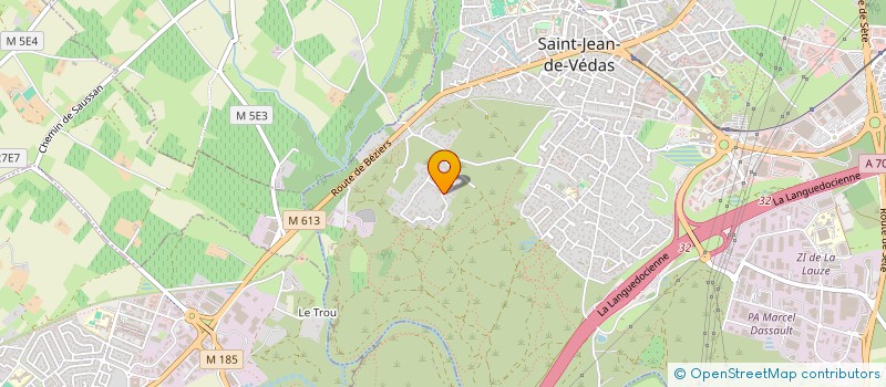 localisation de l'entreprise LE PHENIX D'ARGENT  SAINT-JEAN-DE-VEDAS