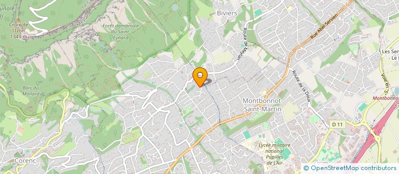 localisation de l'entreprise LE PHENIX DE BEAUREGARD  MEYLAN