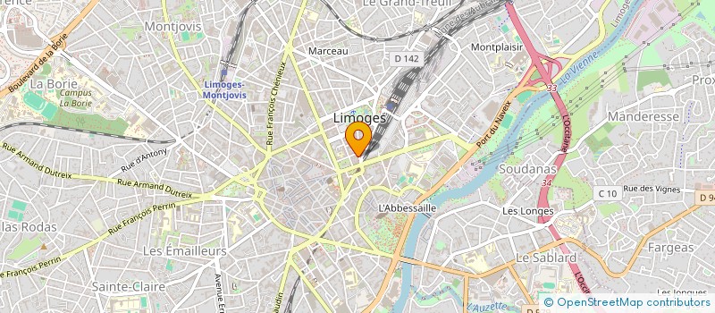localisation de l'entreprise LE PHENIX HOTEL LIMOGES à LIMOGES