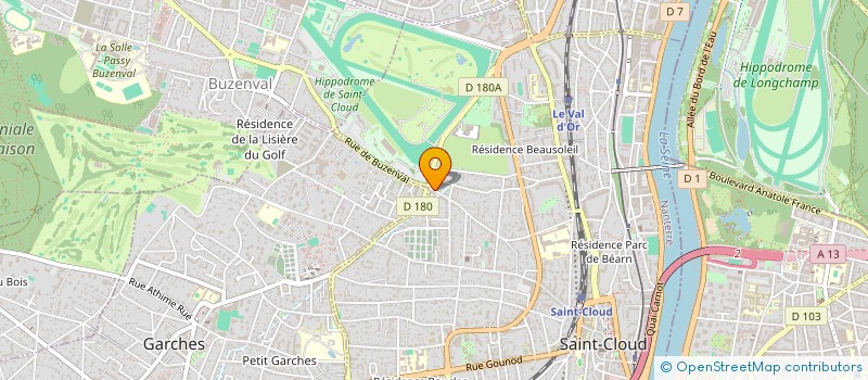 localisation de l'entreprise LE PHIL A LA PATTE à SAINT-CLOUD