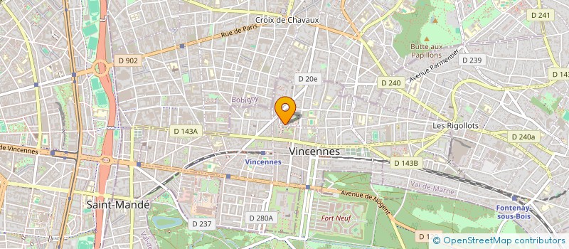 localisation de l'entreprise LE PHIMAJUFLORE à VINCENNES