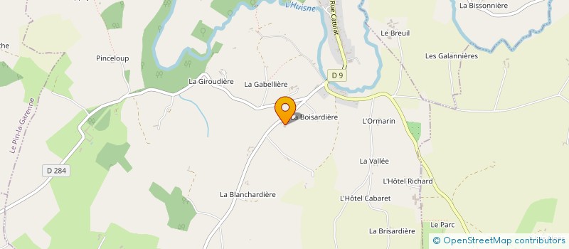 localisation de l'entreprise LE PHOCEA CLUB à MAUVES-SUR-HUISNE