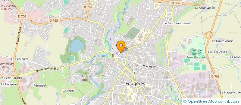 localisation de l'entreprise LE PHOENICIEN à FOUGERES
