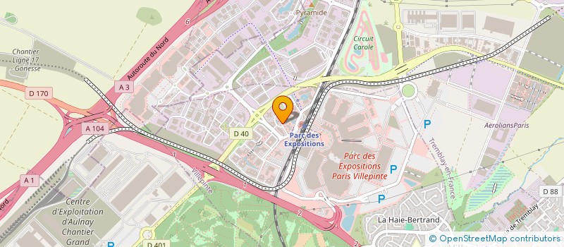 localisation de l'entreprise LE PHOENIX à VILLEPINTE