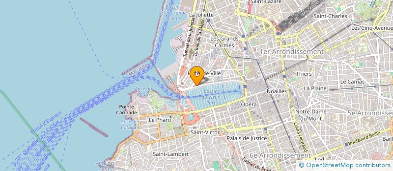 localisation de l'entreprise LE PHOENIX  MARSEILLE