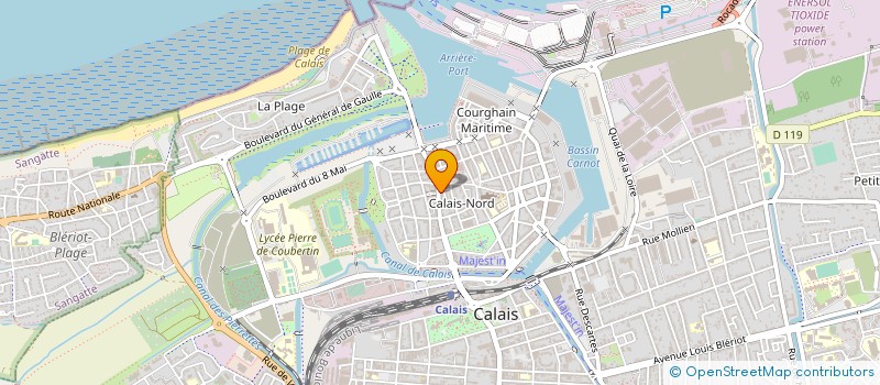 localisation de l'entreprise LE PHOENIX à CALAIS