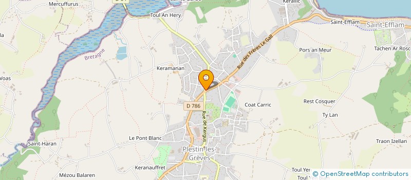 localisation de l'entreprise LE PHOENIX  PLESTIN-LES-GREVES