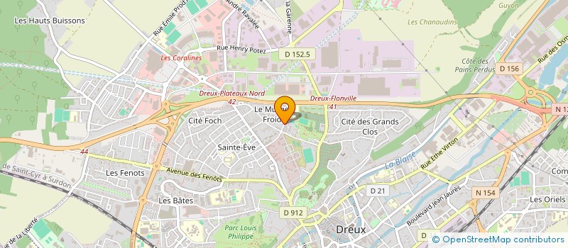 localisation de l'entreprise LE PHOENIX à DREUX