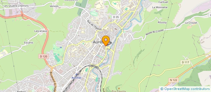 localisation de l'entreprise LE PHOENIX à AURILLAC
