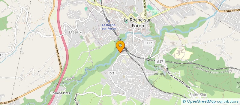 localisation de l'entreprise LE PHOENIX DU FORON  LA ROCHE-SUR-FORON