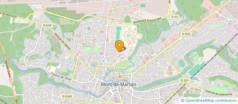 localisation de l'entreprise LE PHOENIX ET SES AMIES à MONT-DE-MARSAN