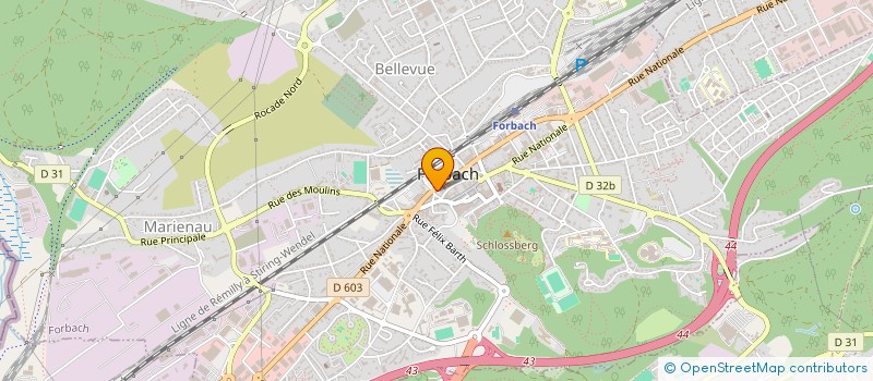 localisation de l'entreprise LE PHONE SERVICE  FORBACH