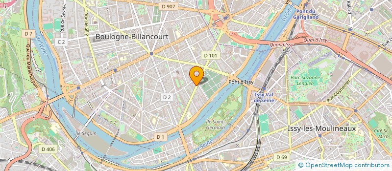 localisation de l'entreprise LE PHOQUE PARO  BOULOGNE-BILLANCOURT