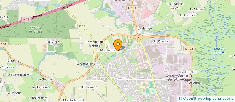 localisation de l'entreprise LE PIAF  ANCENIS-SAINT-GEREON