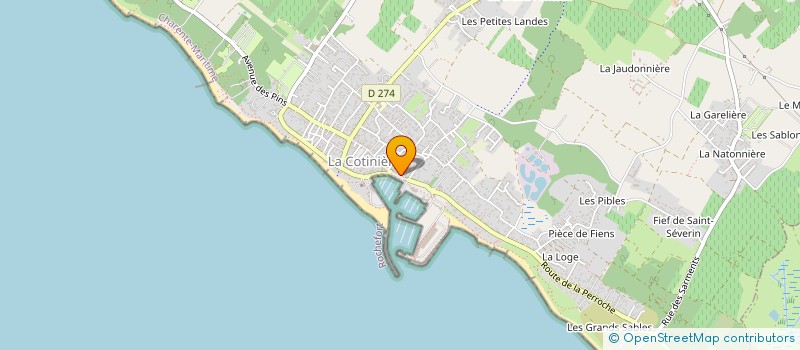localisation de l'entreprise LE PIANO BLEU à SAINT-PIERRE-D'OLERON