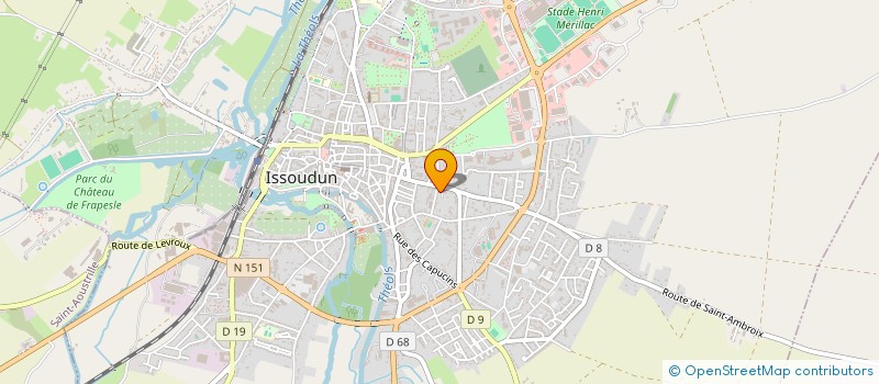 localisation de l'entreprise LE PIANO D'ARTHENICE à ISSOUDUN