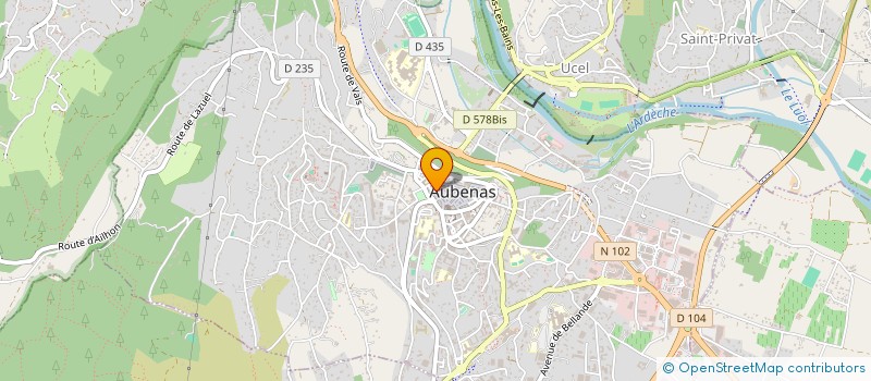 localisation de l'entreprise LE PIC'ARDECHOIS  AUBENAS