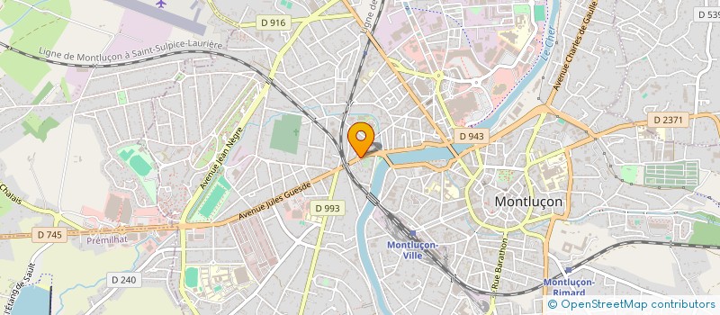 localisation de l'entreprise LE PIC SAINT LOUP  MONTLUCON