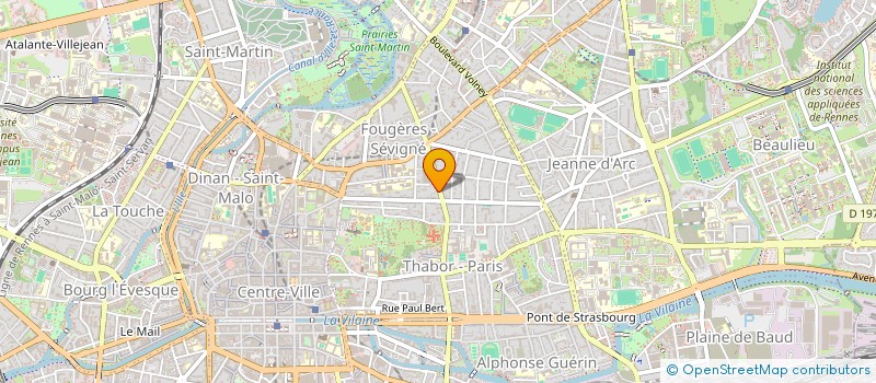 localisation de l'entreprise LE PICCADILLY à RENNES