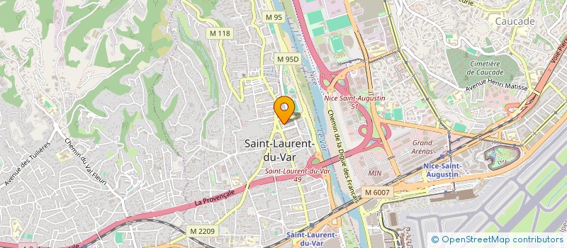 localisation de l'entreprise LE PIED A L'ETRIER  SAINT-LAURENT-DU-VAR