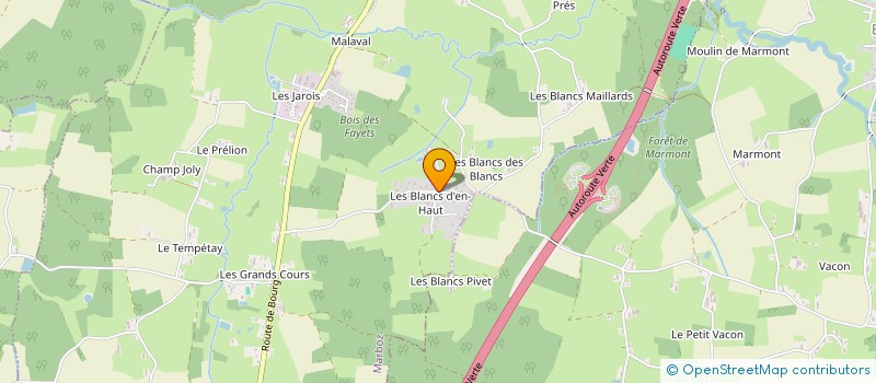 localisation de l'entreprise LE PIED A L'ETRIER à MARBOZ