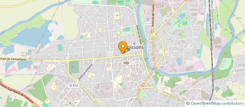 localisation de l'entreprise LE PIED @ A L'ETRIER à SOISSONS