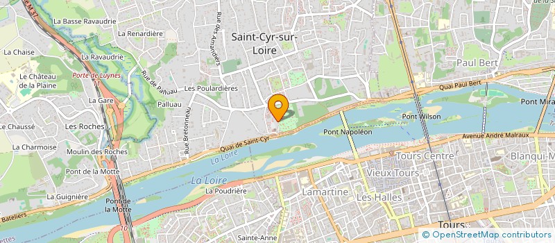 localisation de l'entreprise LE PIED A L'ETRIER EN TOURAINE à SAINT CYR SUR LOIRE
