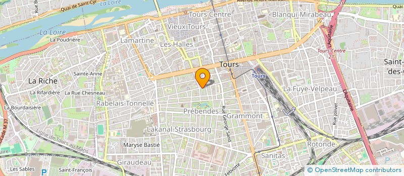 localisation de l'entreprise LE PIED A L'OREILLE à TOURS