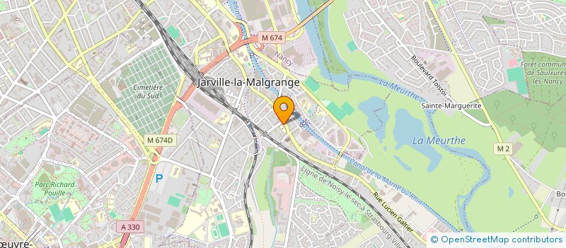 localisation de l'entreprise LE PIED A TERRE  JARVILLE-LA-MALGRANGE