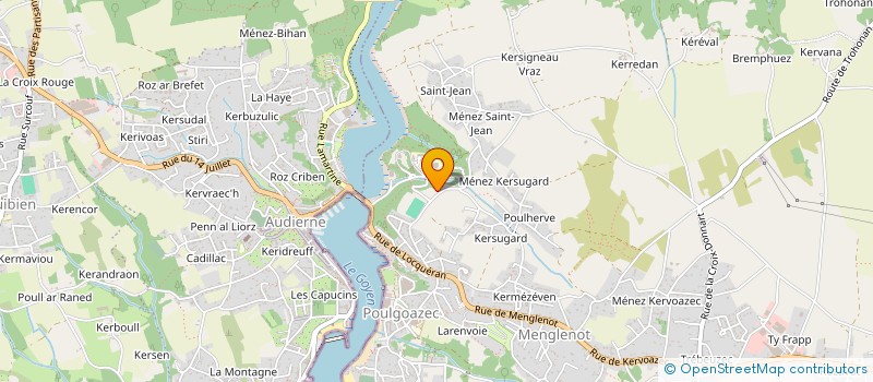 localisation de l'entreprise LE PIED A TERRE LOCQUERAN  PLOUHINEC