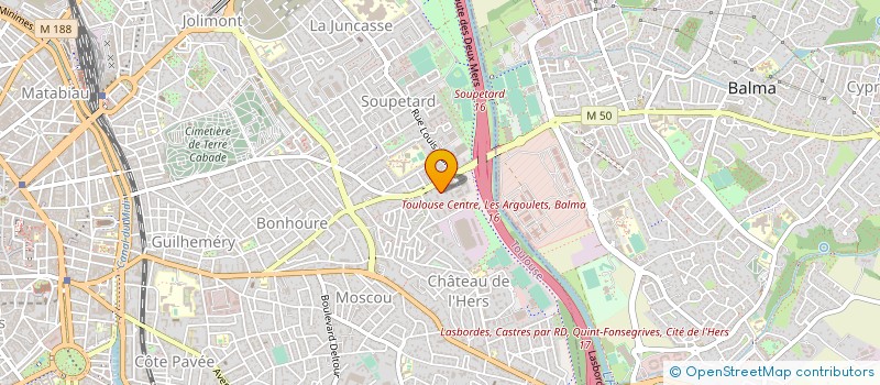 localisation de l'entreprise LE PIED AU VENT  TOULOUSE