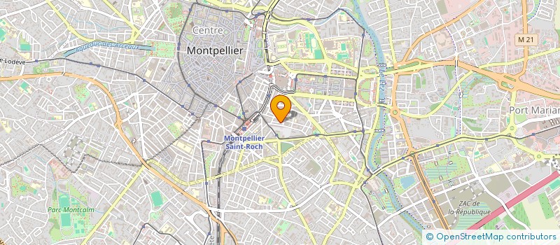 localisation de l'entreprise LE PIED DANS LA PORTE - ARTS DE LA SCENE ET D'AILLEURS à MONTPELLIER