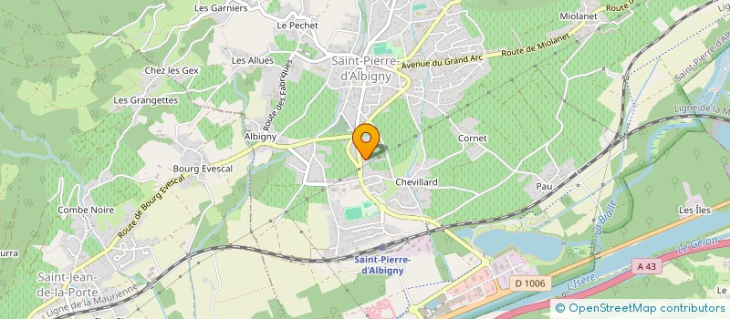 localisation de l'entreprise LE PIED DE L'ARCLUSAZ  SAINT-PIERRE-D'ALBIGNY