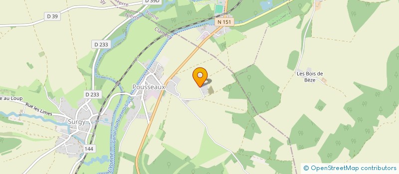 localisation de l'entreprise LE PIED DE LA LETTRE à POUSSEAUX