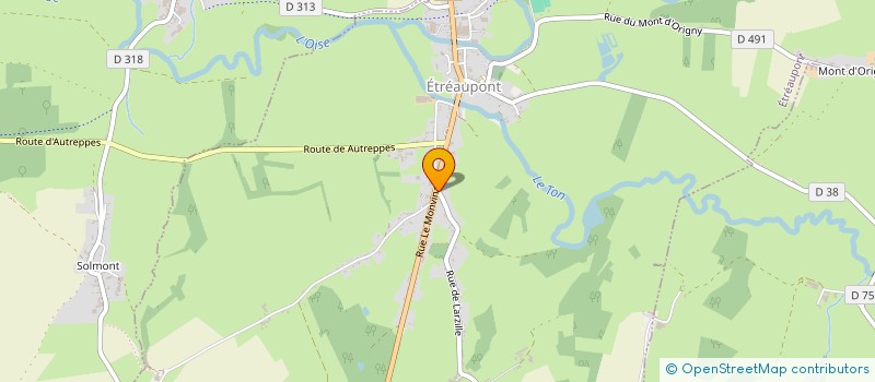 localisation de l'entreprise LE PIED DE LA LETTRE  SORBAIS