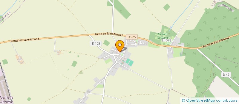 localisation de l'entreprise LE PIED DE LA TOUR à DIORS