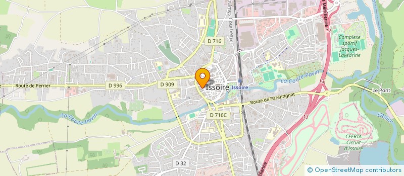 localisation de l'entreprise LE PIED DE MADEMOISELLE M... à ISSOIRE