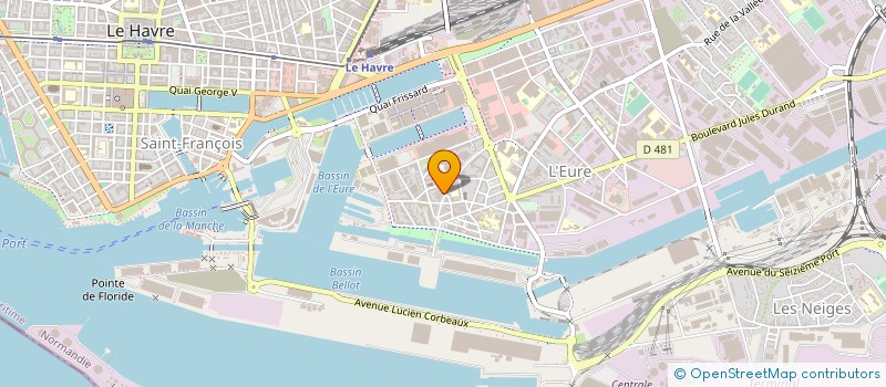 localisation de l'entreprise LE PIED DE PORT  LE HAVRE