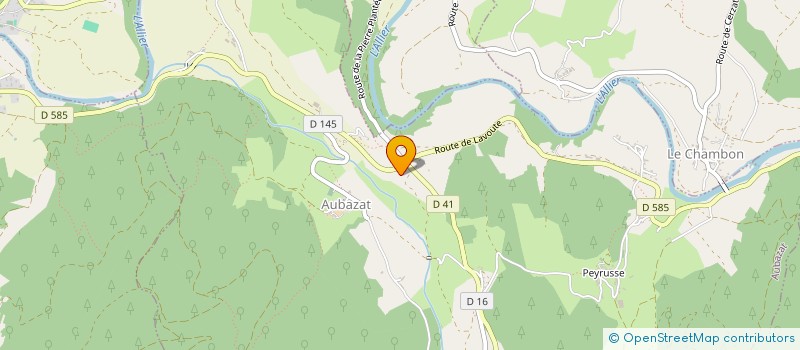 localisation de l'entreprise LE PIED DU ROI  CERZAT