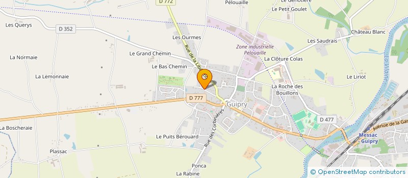 localisation de l'entreprise LE PIED MALOUIN  GUIPRY-MESSAC