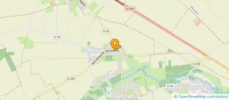 localisation de l'entreprise LE PIED SENTE D'AUBIGNY  AGNEZ-LES-DUISANS