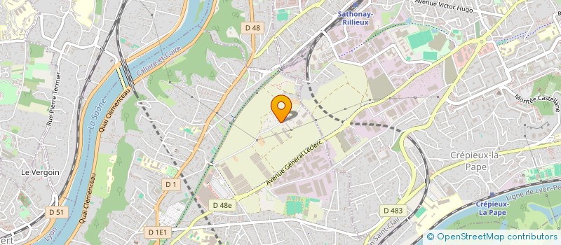 localisation de l'entreprise LE PIED VERT à CALUIRE-ET-CUIRE