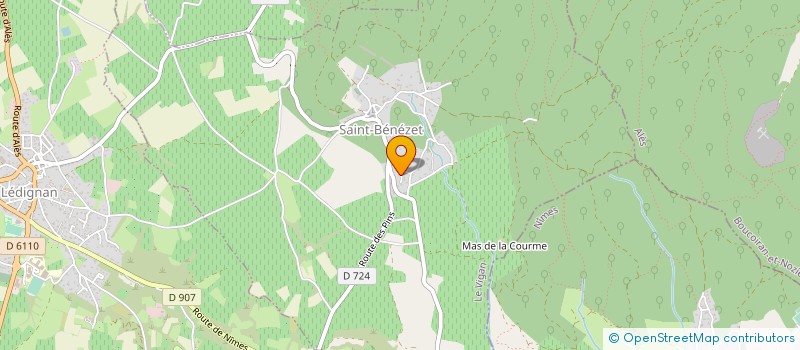 localisation de l'entreprise LE PIEMONT CEVENOL  SAINT-JEAN-DE-SERRES