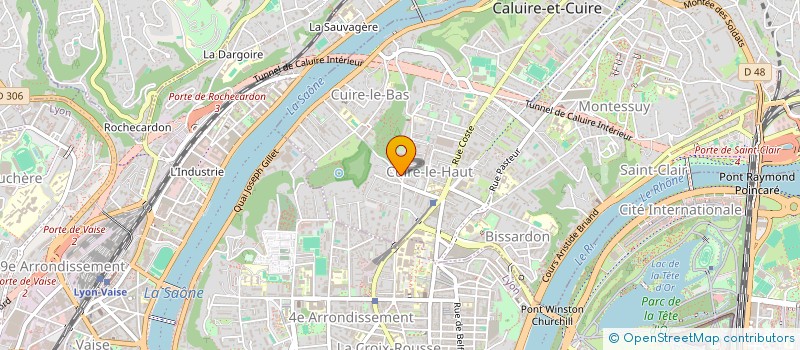 localisation de l'entreprise LE PIERRE BRUNIER à CALUIRE-ET-CUIRE