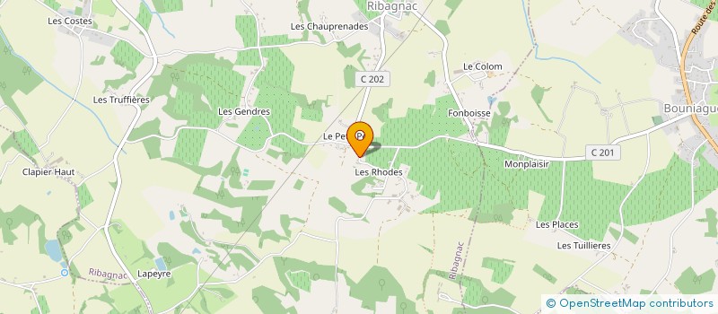 localisation de l'entreprise LE PIGEARD  RIBAGNAC